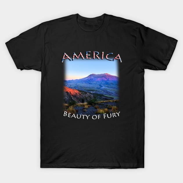 America - Mount St. Helens - Beauty of Fury T-Shirt by TouristMerch